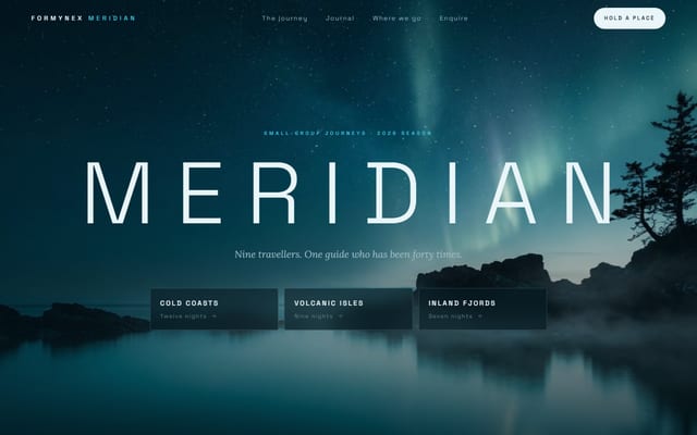 Meridian — Expedition Travel Journal — full preview — view 1 of 4