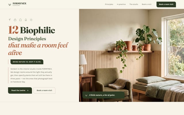 Verdant — Biophilic Interior Studio — full preview — view 1 of 4